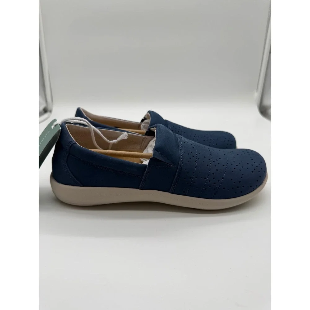 Revitalign Ridgeway Picasso Navy Blue Slip On Shoes Womens 8.5B